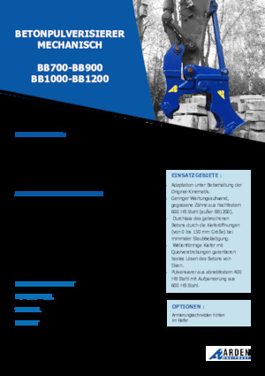 Concrete Pulverizers Arden BB900