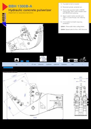 Concrete Pulverizers Arden BBH 1300 B