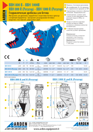 Beton pülverizatörleri Arden BBH800R