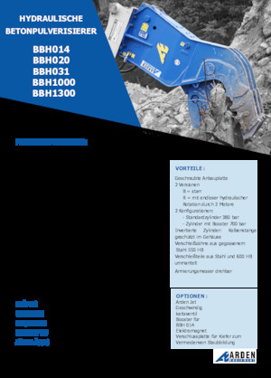 Concrete Pulverizers Arden BBH1300