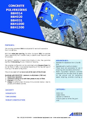 Concrete Pulverizers Arden BBH1300