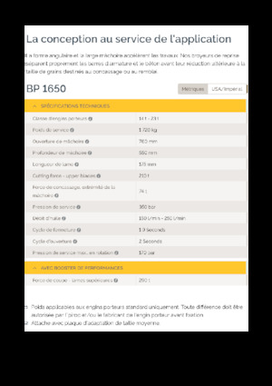 Concrete Pulverizers Epiroc BP 1650