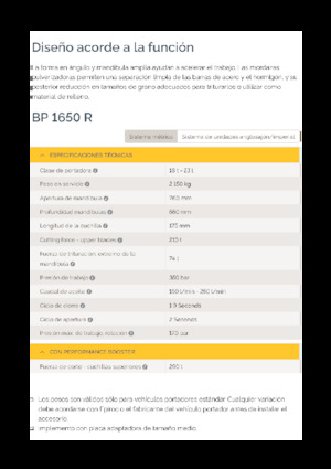 Concrete Pulverizers Epiroc BP 1650 R