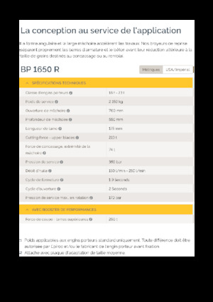 Concrete Pulverizers Epiroc BP 1650 R