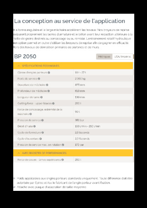 Concrete Pulverizers Epiroc BP 2050