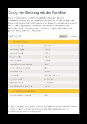 Concrete Pulverizers Epiroc BP 3050
