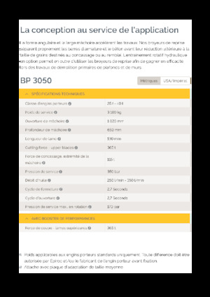 Concrete Pulverizers Epiroc BP 3050