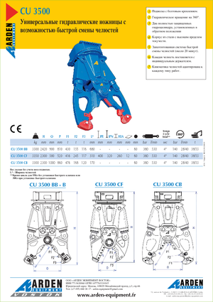 Concrete Pulverizers Arden CU 3500 BB