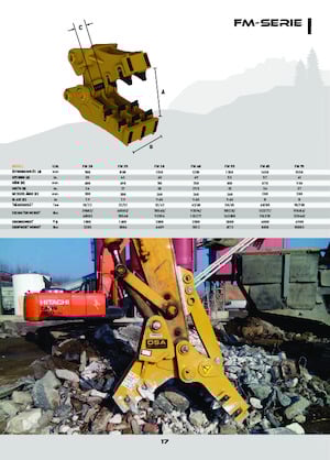 Beton pülverizatörleri OSA Demolition Equipment FM 55