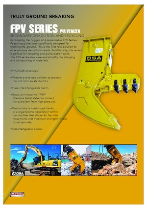 Concrete Pulverizers OSA Demolition Equipment FPV 6 