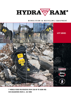 Beton pülverizatörleri Hydra Ram HFP-25V
