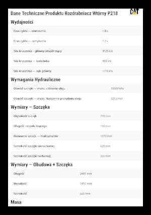 Beton pülverizatörleri Caterpillar P218