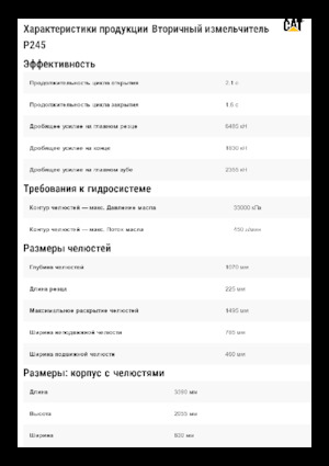 Beton pülverizatörleri Caterpillar P245