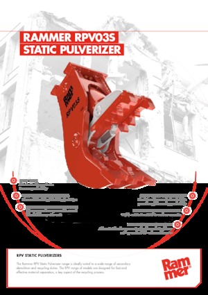Concrete Pulverizers Rammer RPV03S
