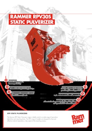 Concrete Pulverizers Rammer RPV30S