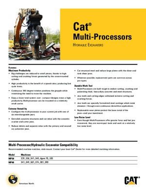 Concrete Pulverizers Caterpillar MP30PP
