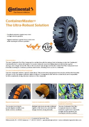 Construction machinery tires Continental ContainerMaster+ 12.00-24