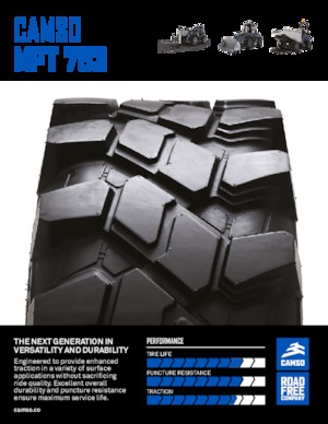 Construction machinery tires Camso MPT 753 340/80-18 IND