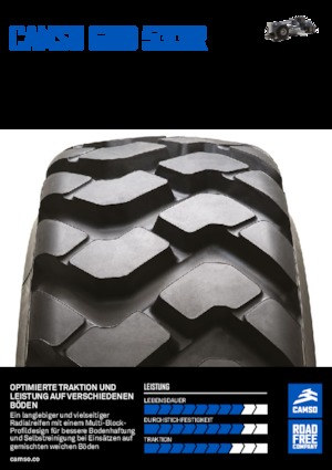Construction machinery tires Camso GRD 533R 14.00R24