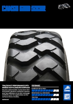 Construction machinery tires Camso GRD 533R 14.00R24