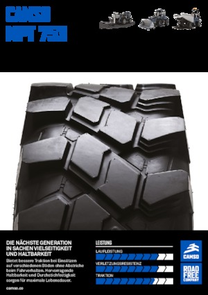Construction machinery tires Camso MPT 753 400/70-20 IND