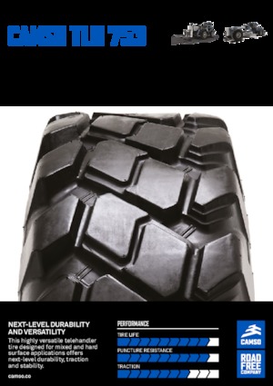 Construction machinery tires Camso TLH 753 14.00-24