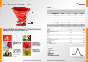 Container-fed Spreaders Saphir PLS 500