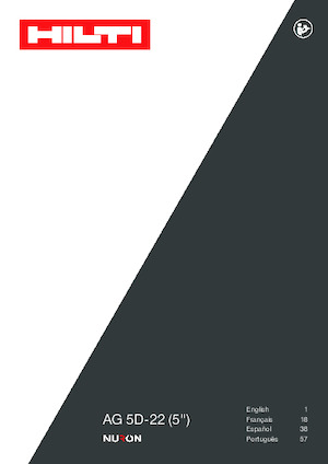 Akülü Açılı Öğütücüler Hilti AG 5D-22 