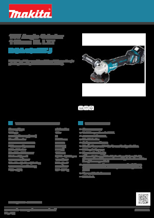 Cordless Angle Grinders Makita DGA467RTJ 