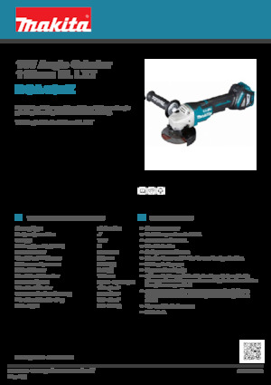 Akülü Açılı Öğütücüler Makita DGA467Z 