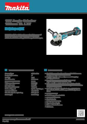 Cordless Angle Grinders Makita DGA519Z 