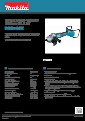 Cordless Angle Grinders Makita DGA700Z 