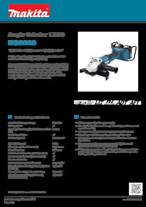Cordless Angle Grinders Makita DGA900