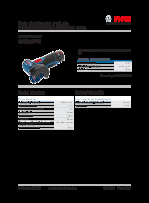 Cordless Angle Grinders Bosch GWS 12V-76