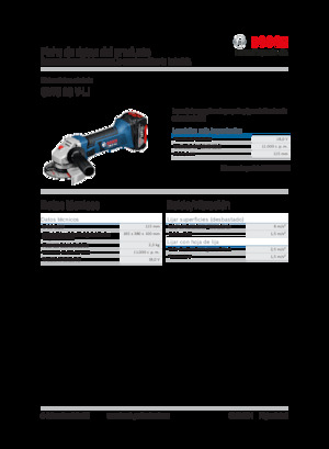 Cordless Angle Grinders Bosch GWS 18 V-LI