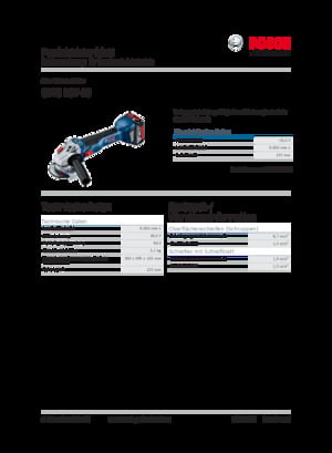 Cordless Angle Grinders Bosch GWS 18V-10