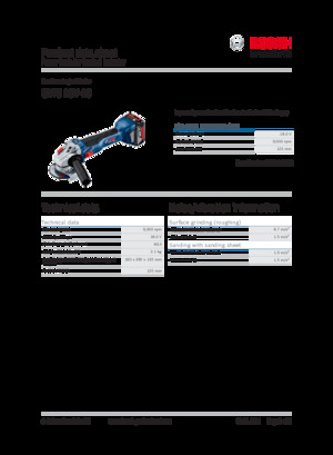 Akülü Açılı Öğütücüler Bosch GWS 18V-10