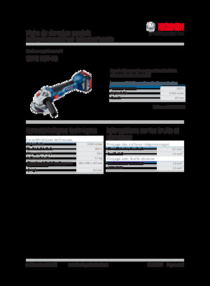 Akülü Açılı Öğütücüler Bosch GWS 18V-10