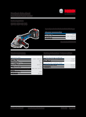 Akülü Açılı Öğütücüler Bosch GWS 18V-10 SC