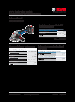 Cordless Angle Grinders Bosch GWS 18V-10 SC