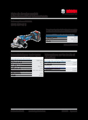 Cordless Angle Grinders Bosch GWS 18V-15 C