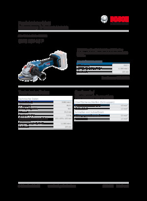 Cordless Angle Grinders Bosch GWS 18V-15 P