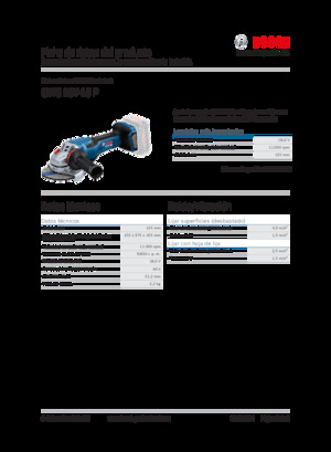 Akülü Açılı Öğütücüler Bosch GWS 18V-15 P