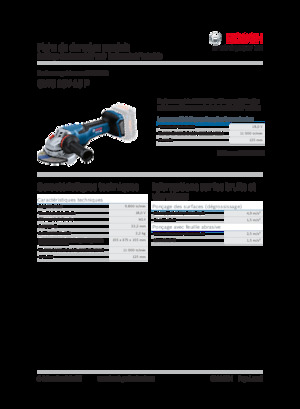 Akülü Açılı Öğütücüler Bosch GWS 18V-15 P