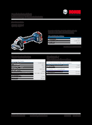 Akülü Açılı Öğütücüler Bosch GWS 18V-7