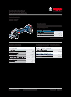 Akülü Açılı Öğütücüler Bosch GWS 18V-7