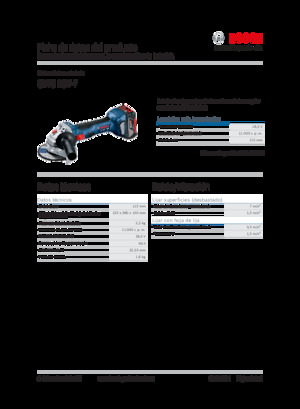 Akülü Açılı Öğütücüler Bosch GWS 18V-7