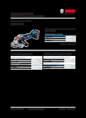 Cordless Angle Grinders Bosch GWX 18V-10