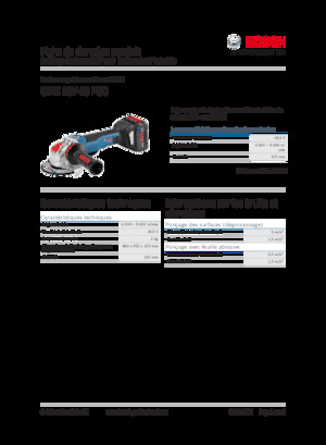 Cordless Angle Grinders Bosch GWX 18V-10 PSC