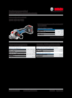 Cordless Angle Grinders Bosch GWX 18V-10 PSC